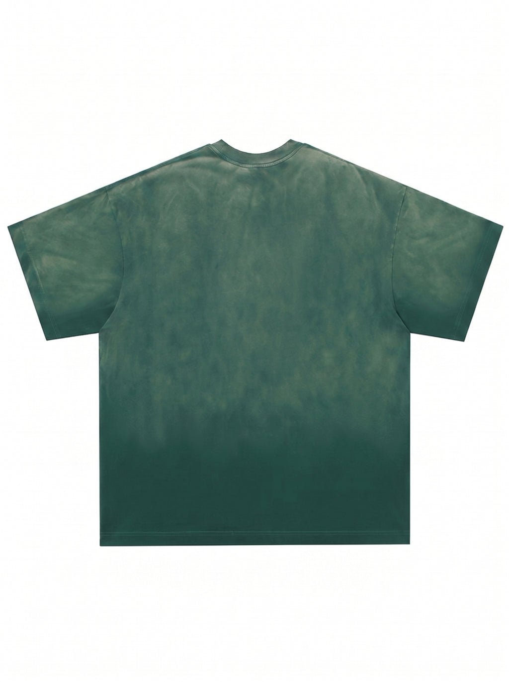 Green t-shirt on a white background
