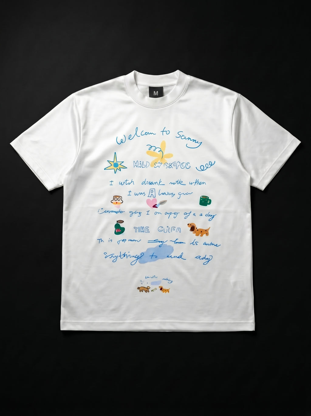 (Epic PVP) 100% cotton White t-shirt  with colorful graphics and text on a black background