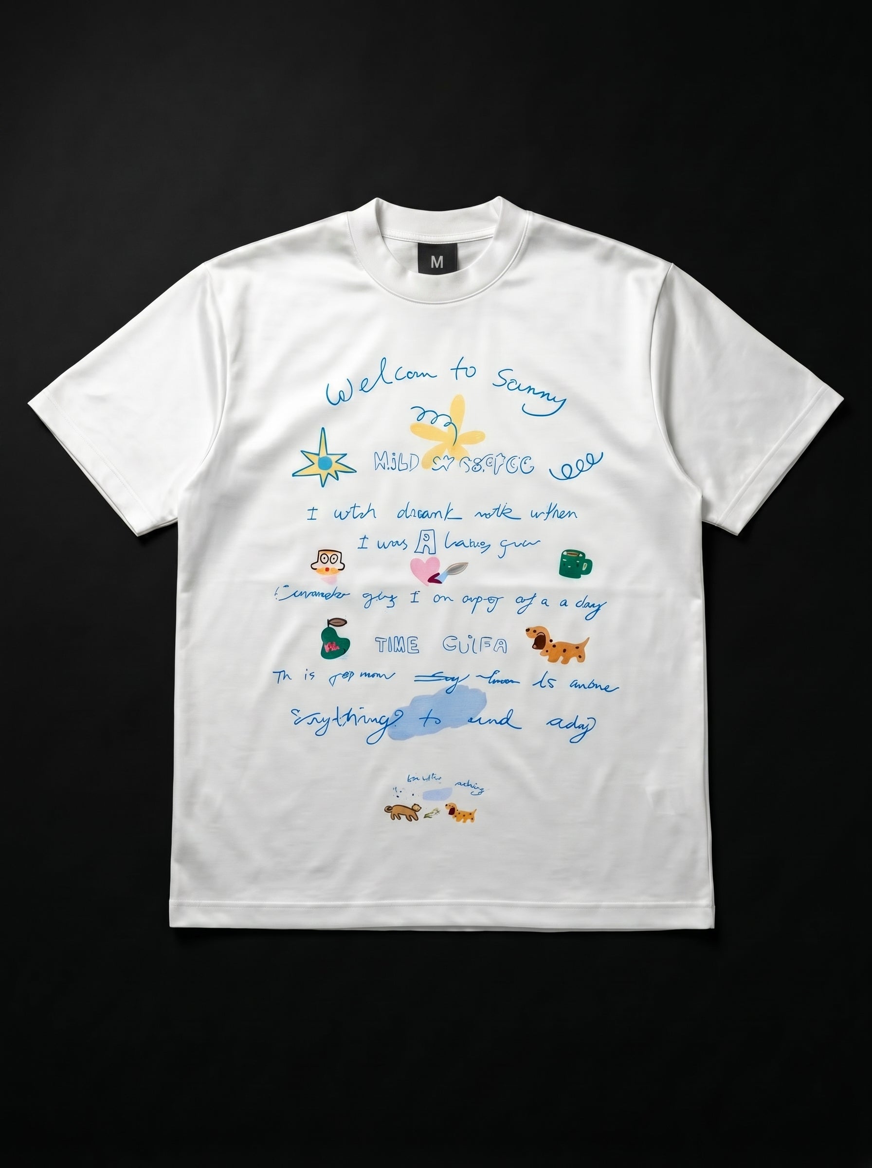 (Epic PVP) 100% cotton White t-shirt  with colorful graphics and text on a black background